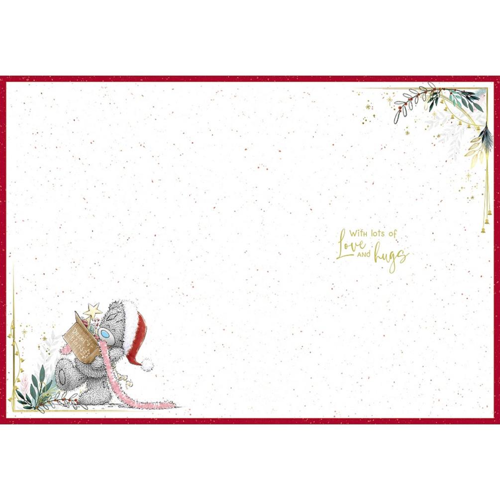 Goddaughter Me to You Bear Christmas Card Extra Image 1
